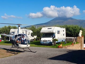 Take a helicopter ride over vesuvius