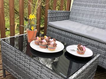 Relax and unwind on the private decking area