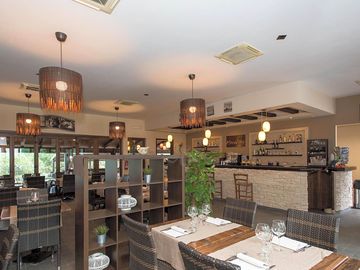 Inside the restaurant