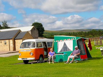Electric grass touring pitch