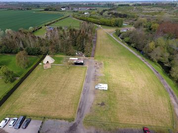 Aerial shot of the main site