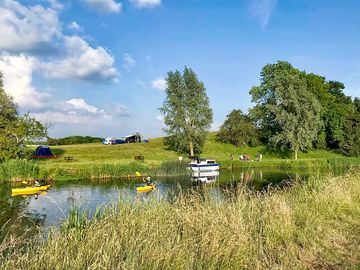 River view and pitches