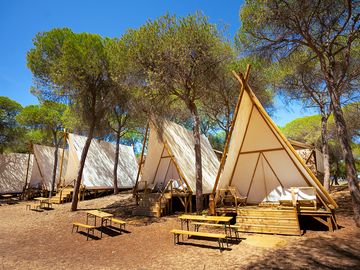 Tipis in a row