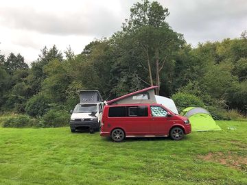 Space for motorhomes and tents