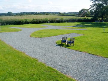 View of the hardstanding pitches