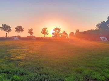 The site at sunset