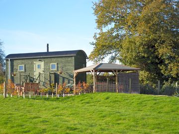 Badgers Den with a private garden and gazebo