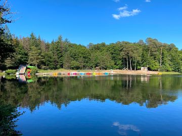 Lake activities available nearby in july and august
