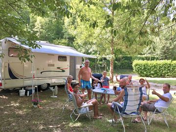 Spacious and shaded pitch