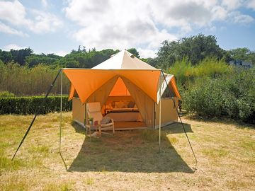 Exterior of the bell tent