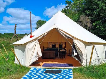 Bell tent exterior