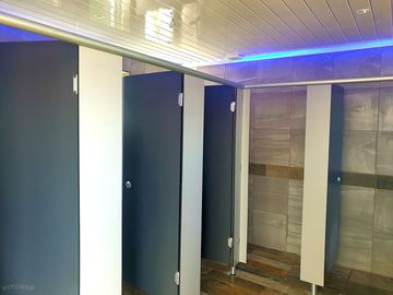 Ladies showers and toilets