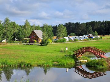 Spacious caravan and motorhome pitches in nature, near riga, latvia.