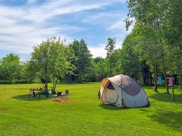 Campsite on a sunny day