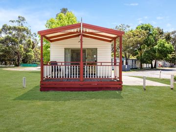 Front of a cabin