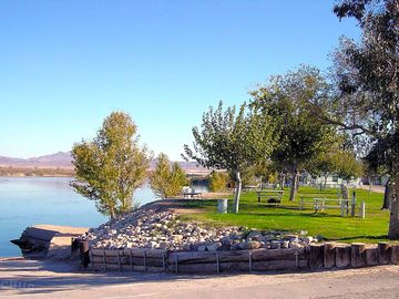 Grassy waterfront sites