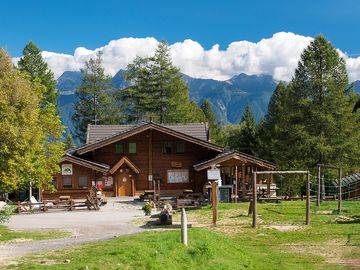 The reception and playground