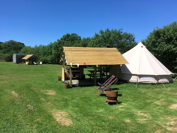 Tent 2 and shepherd hut