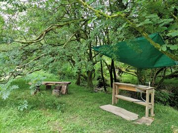 Outdoor kitchen area
