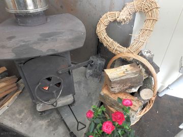 A woodburner to keep things toasty all year