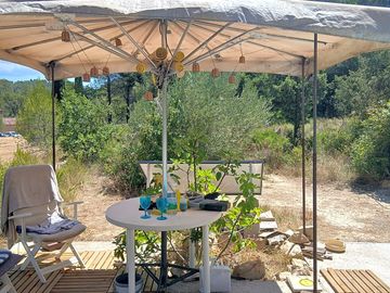 Terrace beside the pool