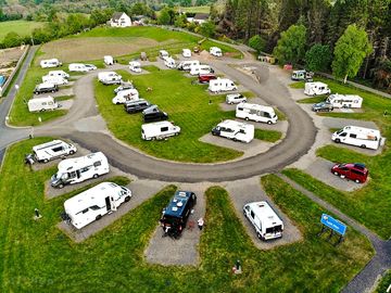 Touring vehicles on site