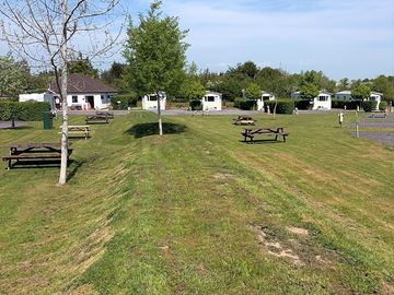 Grass and gravel pitches