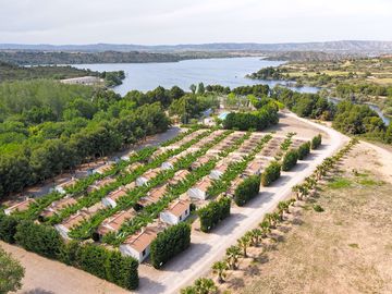 Aerial view of the bungalows
