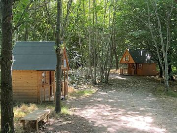 Playhouses on the farm trail