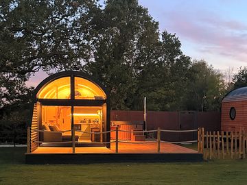 Early evening picture of one of the pods