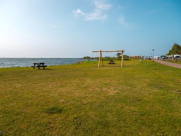 Play area overlooking the markermeer