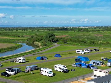 Riverside camping pitches