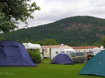 Craigendarroch hill as seen from the camping area