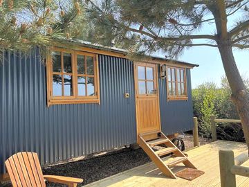 Exterior of one the shepherd's hut