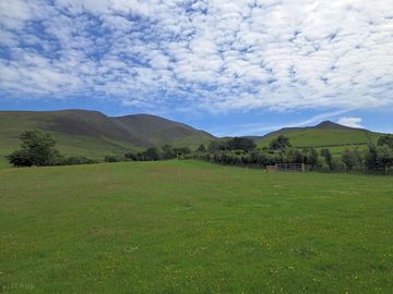 View of the site with skiddaw in the background