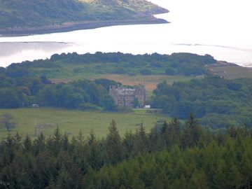 View from screel hill which is a great three-hour climb near to the site