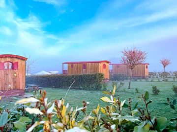 Exterior gypsy caravans