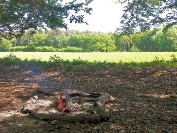 Campfire area away from the pitches