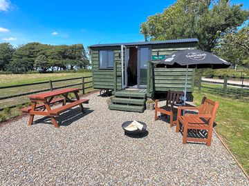 A perfect place to dine or light the fire pit and enjoy the sunset