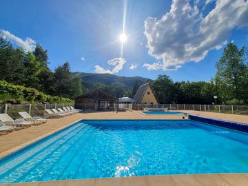 Heated outdoor pools