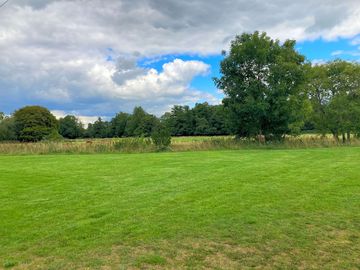 View across to the national trust gardens
