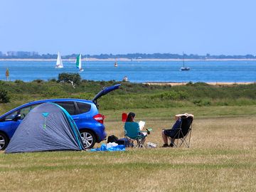 Sea view from all pitches
