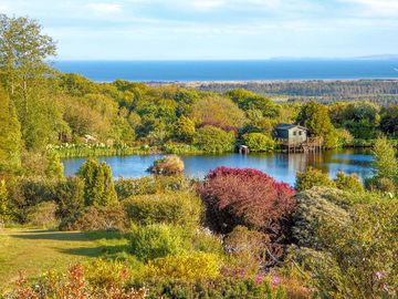 View over the gardens from the shepherd's hut