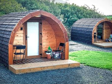 Outside the pods