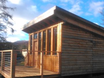 Exterior of the eco-friendly hut