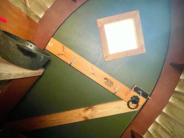 Inside our second eco toilet - new this year!