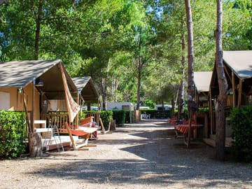 Safari tent area