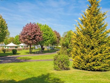 Well-kept gardens
