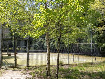 Tennis on field
