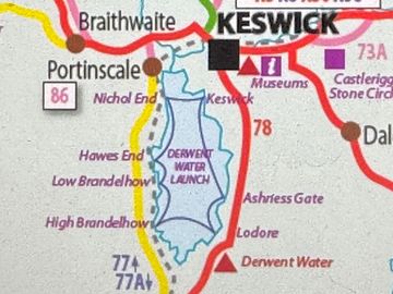 Two minute stroll to a bus stop from which you can explore the lake district and leave the van :-)